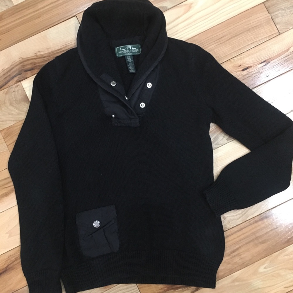 Lauren Ralph Lauren active black sweater